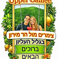 צימרים חדרי אירוח מול הר מירון בצבעון,אורלי ומאיר