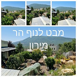 מבט להר מירון מהבוסתן