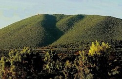 הנוף להר מירון מהחצר